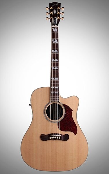 open zoom image for Gibson Songwriter Deluxe Studio EC Acoustic-Electric Guitar (with Case), Full Straight Front