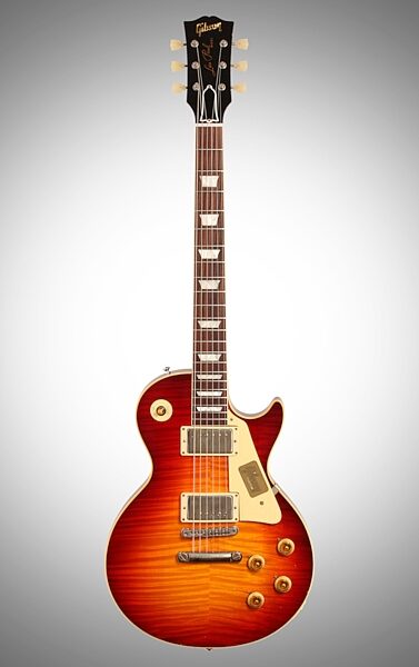 open zoom image for Gibson True Historic 1960 Les Paul Aged Electric Guitar (with Case), Full Straight Front