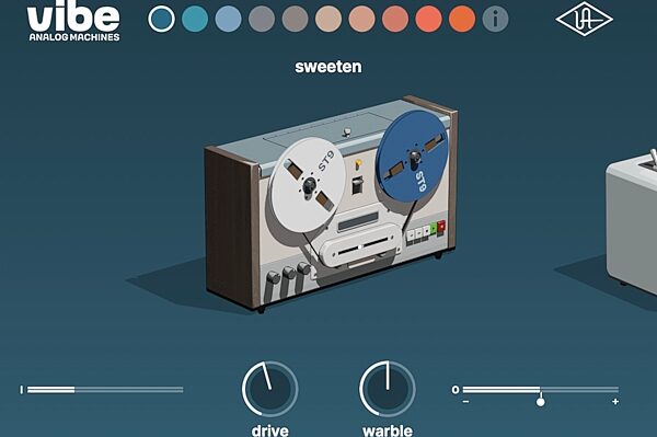 open zoom image for Universal Audio UAD Vibe Analog Machines Plug-in Software, Digital Download, Action Position Back