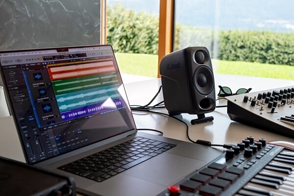 open zoom image for IK Multimedia iLoud Micro Monitor Pro, Single Speaker, Black, lifestyle2