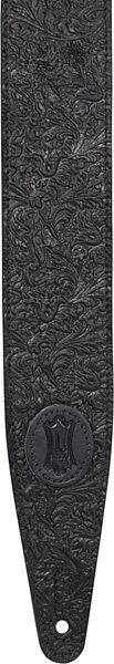 open zoom image for Levy's M317FCL Florentine Leather Guitar Strap, Black, Action Position Back