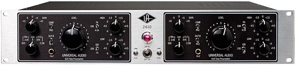 open zoom image for Universal Audio 2-610S Silverface Dual Channel Tube Preamplifier, Main