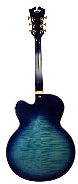 open zoom image for D'Angelico Excel EXL-1 Archtop Hollowbody Electric Guitar (with Case), Blue Burst Back