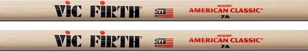 open zoom image for Vic Firth American Classic 7A Drumsticks, Pair, Wood Tip, 7A, view