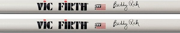 open zoom image for Vic Firth Buddy Rich Drumsticks, Pair, White, Wood Tip, view