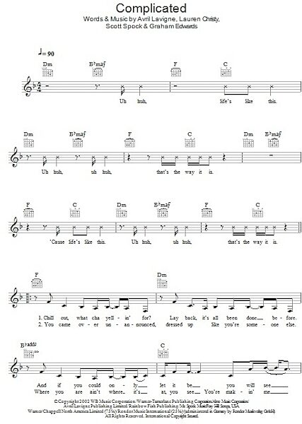 open zoom image for Complicated - Fake Book, New, Main