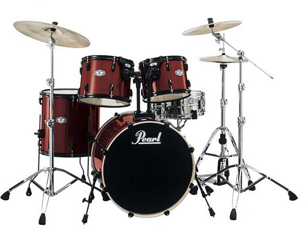 open zoom image for Pearl VX925 Vision VX Standard 5-Piece Drum Kit, Wine Red