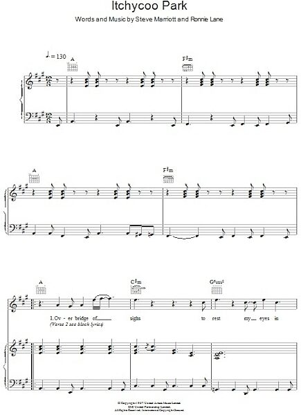 open zoom image for Itchycoo Park - Piano/Vocal/Guitar, New, Main