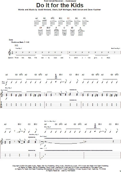 open zoom image for Do It For The Kids - Guitar TAB, New, Main