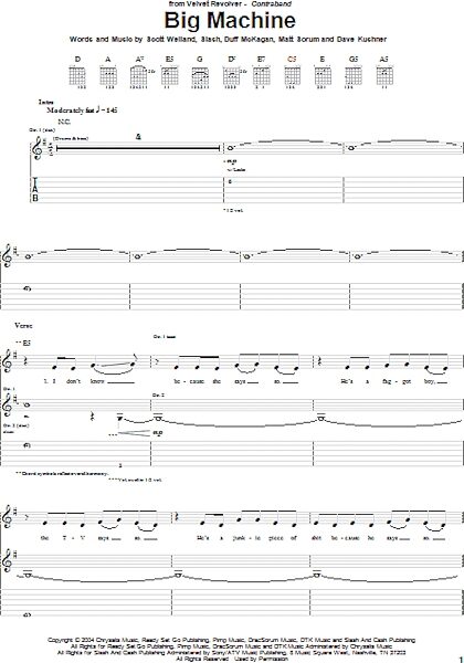 open zoom image for Big Machine - Guitar TAB, New, Main