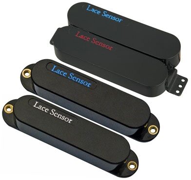open zoom image for Lace Sensor Red-Blue Dually Electric Guitar Pickup Pack, Black Cover