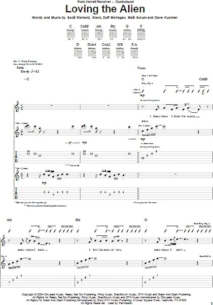 open zoom image for Loving The Alien - Guitar TAB, New, Main