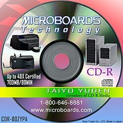open zoom image for Microboards CDR80 80-Minute Blank CDR with Jewel Case, Main