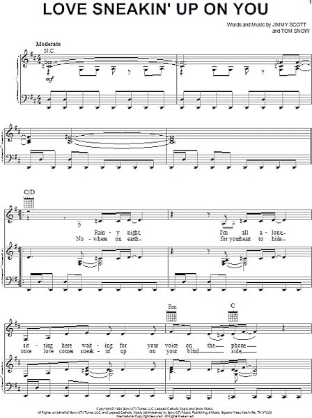 open zoom image for Love Sneakin' Up On You - Piano/Vocal/Guitar, New, Main