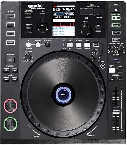 open zoom image for Gemini CDJ-700 Professional CD/MP3 Player, Main