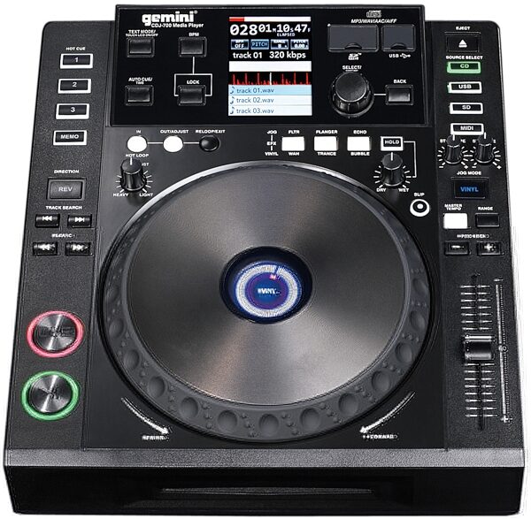 open zoom image for Gemini CDJ-700 Professional CD/MP3 Player, Front