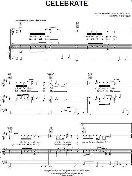 open zoom image for Celebrate - Piano/Vocal/Guitar, New, Main