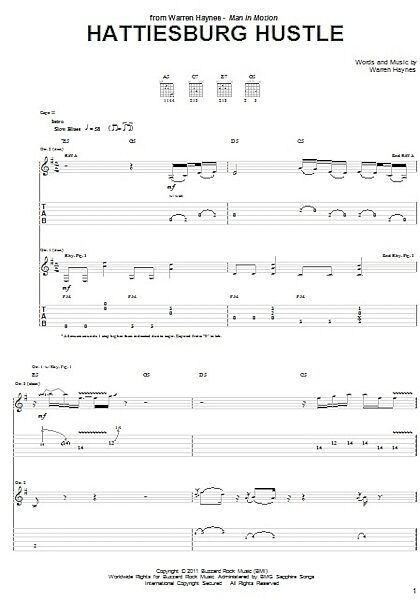 open zoom image for Hattiesburg Hustle - Guitar TAB, New, Main