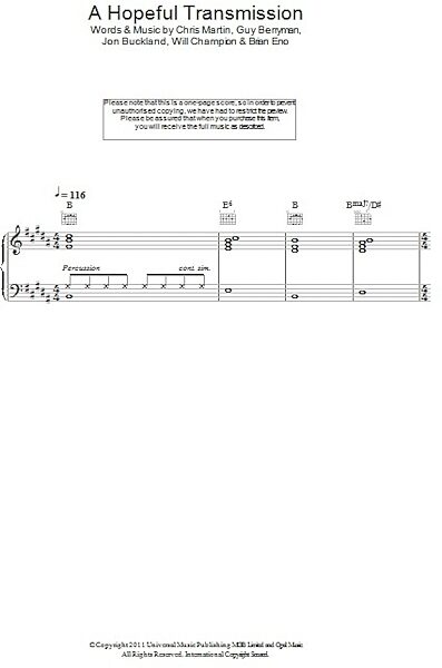 open zoom image for A Hopeful Transmission - Piano/Vocal/Guitar, New, Main