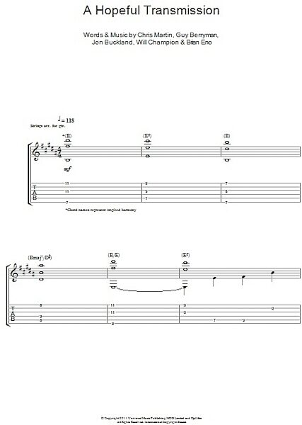 open zoom image for A Hopeful Transmission - Guitar TAB, New, Main