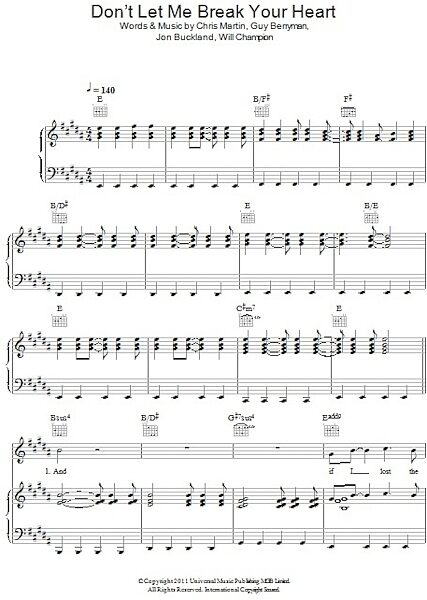 open zoom image for Don't Let It Break Your Heart - Piano/Vocal/Guitar, New, Main