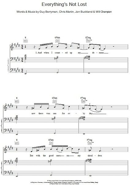 open zoom image for Everything's Not Lost - Piano/Vocal/Guitar, New, Main