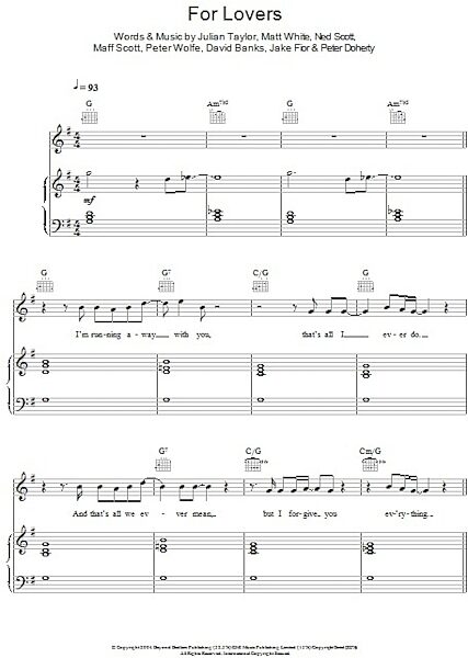 open zoom image for For Lovers - Piano/Vocal/Guitar, New, Main