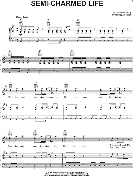 open zoom image for Semi-Charmed Life - Piano/Vocal/Guitar, New, Main