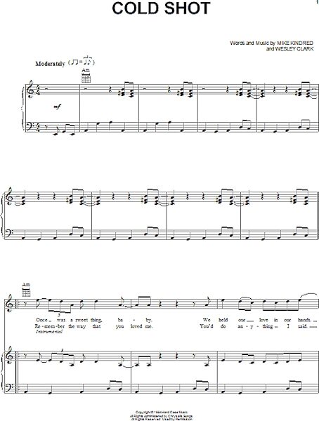 open zoom image for Cold Shot - Piano/Vocal/Guitar, New, Main