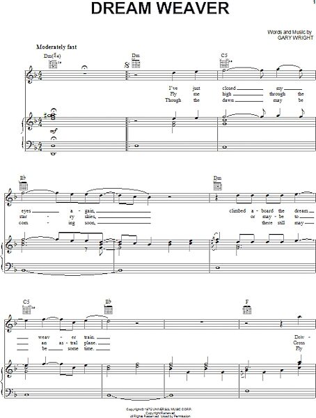 open zoom image for Dream Weaver - Piano/Vocal/Guitar, New, Main