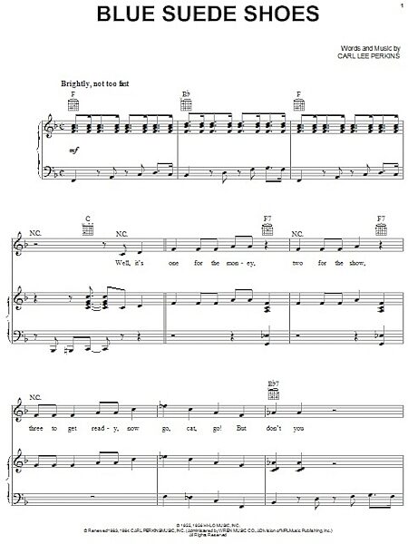 open zoom image for Blue Suede Shoes - Piano/Vocal/Guitar, New, Main