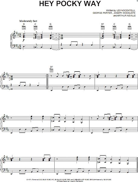 open zoom image for Hey Pocky Way - Piano/Vocal/Guitar, New, Main