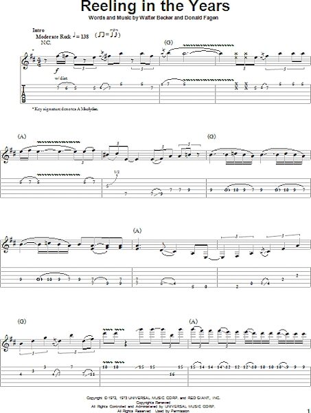 open zoom image for Reeling In The Years - Guitar Tab Play-Along, New, Main