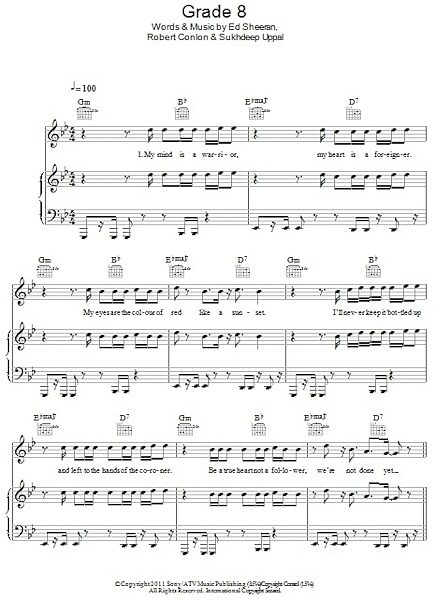 open zoom image for Grade 8 - Piano/Vocal/Guitar, New, Main