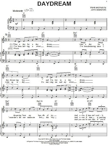 open zoom image for Daydream - Piano/Vocal/Guitar, New, Main
