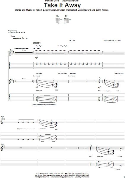 open zoom image for Take It Away - Guitar TAB, New, Main