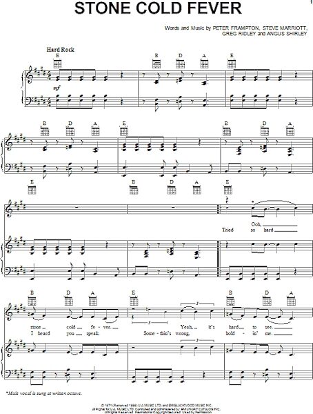 open zoom image for Stone Cold Fever - Piano/Vocal/Guitar, New, Main