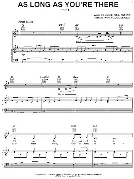 open zoom image for As Long As You're There - Piano/Vocal/Guitar, New, Main
