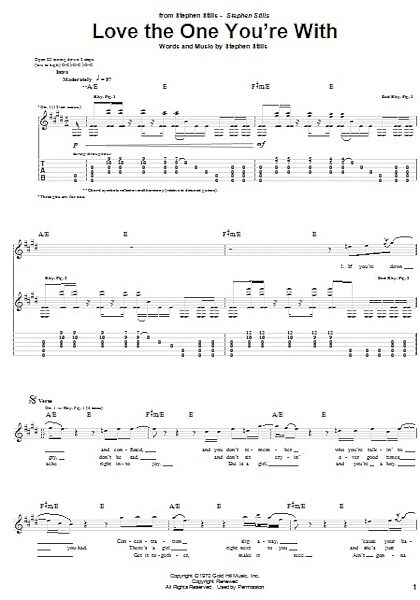 open zoom image for Love The One You're With - Guitar TAB, New, Main