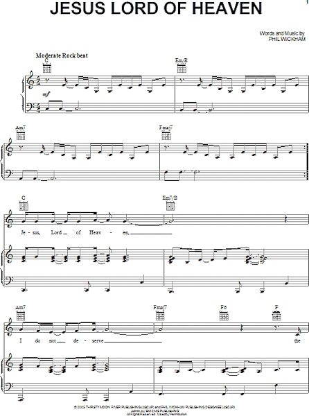 open zoom image for Jesus Lord Of Heaven - Piano/Vocal/Guitar, New, Main