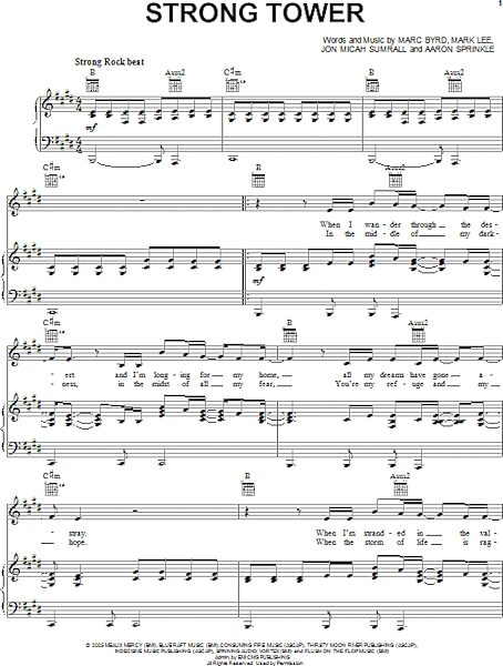 open zoom image for Strong Tower - Piano/Vocal/Guitar, New, Main
