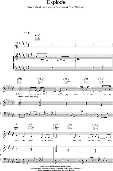 open zoom image for Explode - Piano/Vocal/Guitar, New, Main