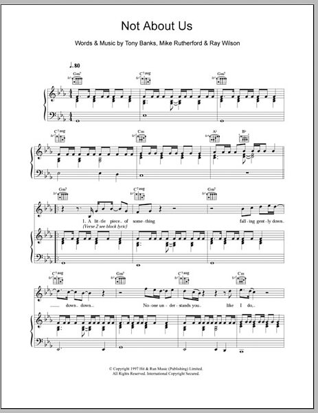 open zoom image for Not About Us - Piano/Vocal/Guitar, New, Main