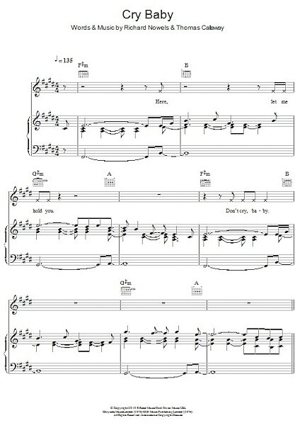 open zoom image for Cry Baby - Piano/Vocal/Guitar, New, Main