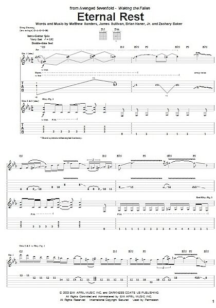 open zoom image for Eternal Rest - Guitar TAB, New, Main