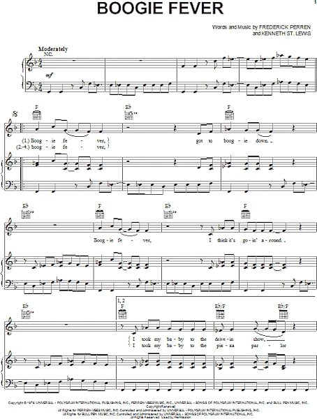 open zoom image for Boogie Fever - Piano/Vocal/Guitar, New, Main
