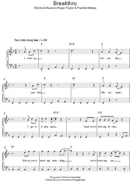 open zoom image for Breakthru - Easy Piano, New, Main