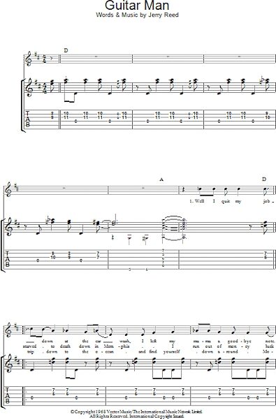 open zoom image for Guitar Man - Guitar TAB, New, Main
