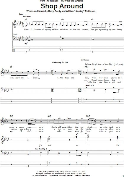 open zoom image for Shop Around - Bass Tab, New, Main