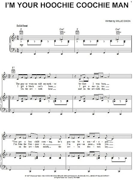 open zoom image for I'm Your Hoochie Coochie Man - Piano/Vocal/Guitar, New, Main